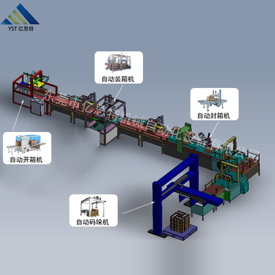 纸盒码垛捆扎包装线